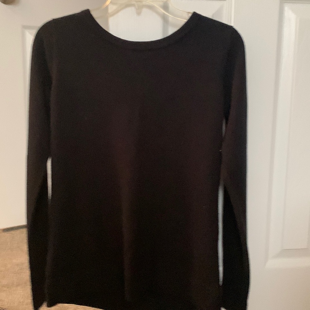Black long sleeve sweater